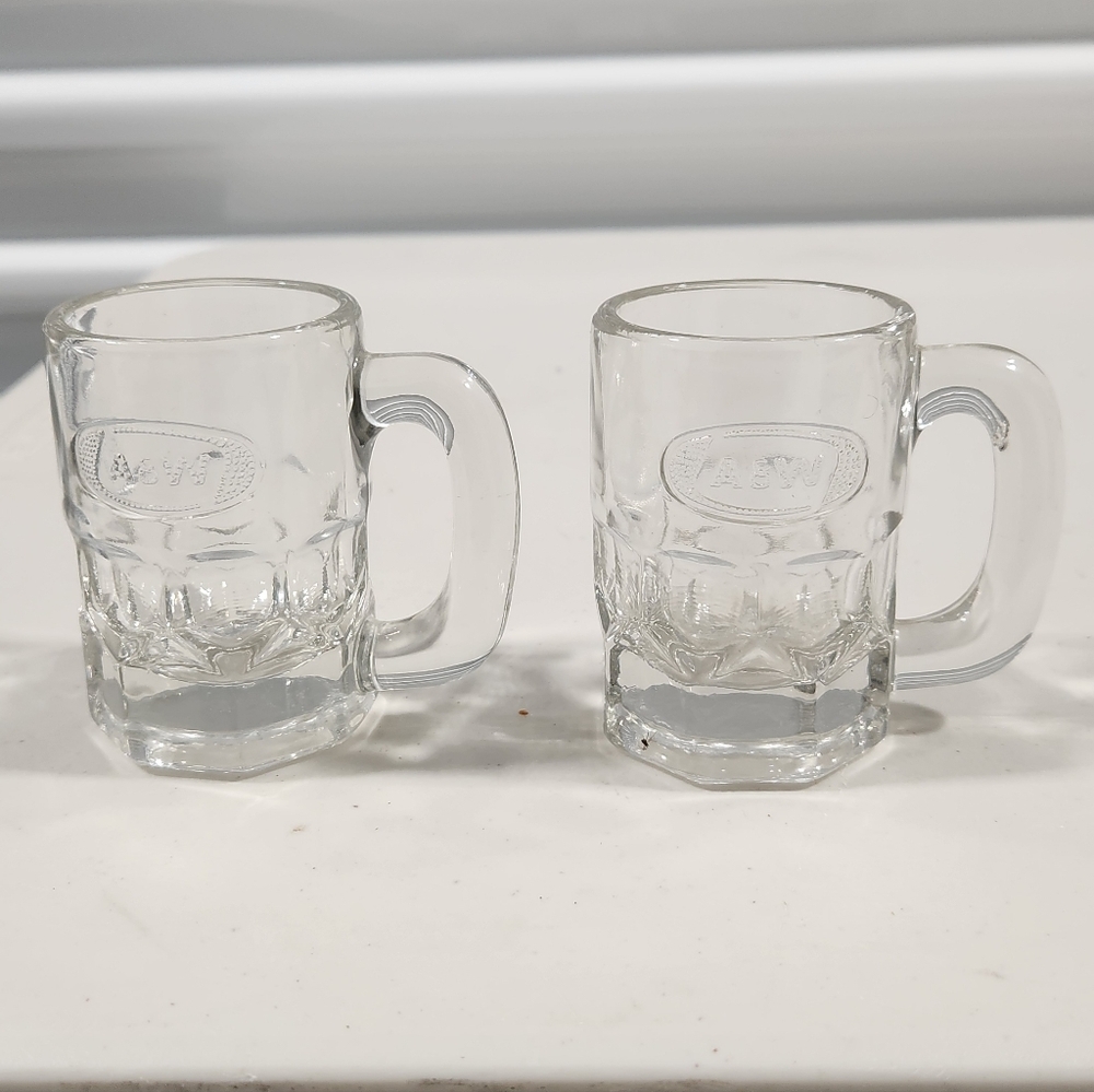 Vintage A&W Mini Rootbeer Mugs - Set of 2